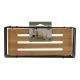 TENDANCE Žičana polica 6x26.5x11.5cm, bambus/crna - 9161237