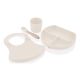 BABYJEM Silikonski set za hranjenje- Ecru - 92-17288