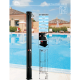 NERO Solarni tuš 35L crni ravni sa nožnom slavinom H=217cm - 9344