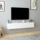 HANAH HOME Zidna TV komoda Denby, bela - 935CMN1454