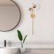 OPVIQ Zidna lampa Fazli 10405, zlatna/providna - EP3006691