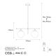OPVIQ Visilica Roe 10765, bela/zlatna - EP3006820