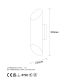 OPVIQ Zidna lampa Cut 11815, bela/zlatna - EP3007039