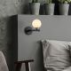 OPVIQ Zidna lampa Domino 11033, crna/bela - EP3007075