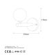 OPVIQ Zidna lampa Domino 11033, crna/bela - EP3007075