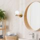 OPVIQ Zidna lampa Domino 11034, zlatna/bela - EP3007084