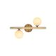 OPVIQ Zidna lampa Domino 11037, bela/zlatna - EP3007090