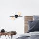OPVIQ Zidna lampa Domino 11038, crna/bela - EP3007096