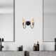OPVIQ Zidna lampa Firat 11521, crna/zlatna - EP3007159
