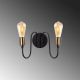 OPVIQ Zidna lampa Firat 11521, crna/zlatna - EP3007159