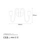 OPVIQ Zidna lampa Firat 11521, crna/zlatna - EP3007159