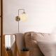 OPVIQ Zidna lampa Viran 10925, zlatna/bela - EP3007282
