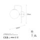 OPVIQ Zidna lampa Viran 10940, zlatna - EP3007294