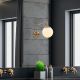 OPVIQ Zidna lampa Viran 10945, zlatna/bela - EP3007300