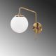 OPVIQ Zidna lampa Viran 10945, zlatna/bela - EP3007300