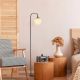 OPVIQ Podna lampa Viran 10965, crna/bela - EP3007315