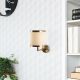 OPVIQ Zidna lampa Way 11610, zlatna/krem - EP3007363