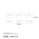 OPVIQ Luster Way 11635, zlatna/bela - EP3007402