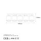 OPVIQ Luster Way 11640, bela/zlatna - EP3007411