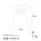 OPVIQ Plafonjera Well 11666, zlatna - EP3007420