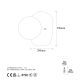 OPVIQ Zidna lampa Well 11675, crna - EP3007429