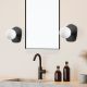 OPVIQ Zidna lampa Well 11680, crna/bela - EP3007435