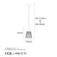 OPVIQ Visilica  Kemtel 11850, crna/zlatna - EP3007456
