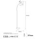 OPVIQ Podna lampa Varzan 10855, crna - EP3007552