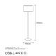 OPVIQ Podna lampa Way 11613, crna/bela - EP3007561