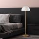 OPVIQ Podna lampa Mixed 11514, bela/zlatna - EP3007588