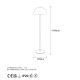 OPVIQ Podna lampa Mixed 11514, bela/zlatna - EP3007588