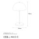 OPVIQ Stona lampa Varzan 10857, zlatna - EP3006655