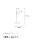 OPVIQ Stona lampa Konika 12266, zlatna - EP3006721