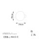 OPVIQ Zidna lampa Fungal 13362, zlatna - EP3006844