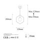 OPVIQ Zidna lampa Geometri 11105, crna - EP3006928