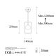 OPVIQ Zidna lampa Geometri 11110, crna/bela - EP3006934