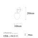 OPVIQ Zidna lampa Ns 10675, zlatna/bela - EP3006949