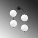 OPVIQ Zidna lampa Jewel 10595, crna/bela - EP3006988