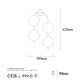 OPVIQ Zidna lampa Jewel 10605, zlatna/bela - EP3006994