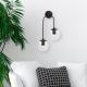 OPVIQ Zidna lampa Jewel 10570, crna/providna - EP3007003