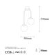 OPVIQ Zidna lampa Jewel 10570, crna/providna - EP3007003