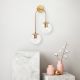 OPVIQ Zidna lampa Jewel 10580, zlatna/providna - EP3007012