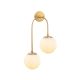OPVIQ Zidna lampa Jewel 10585, bela/zlatna - EP3007018