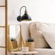 OPVIQ Zidna lampa Varzan 10840, crna/zlatna - EP3007081