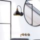 OPVIQ Zidna lampa Varzan 10840, crna/zlatna - EP3007081