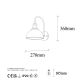 OPVIQ Zidna lampa Varzan 10845, zlatna - EP3007093