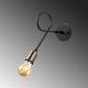 OPVIQ Zidna lampa Viraj 10865, crna/zlatna - EP3009004