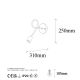OPVIQ Zidna lampa Viraj 10865, crna/zlatna - EP3009004