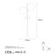 OPVIQ Zidna lampa Fazli 10420, crna/bela - EP3009034