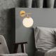 OPVIQ Zidna lampa Roe 10725, zlatna/bela - EP3009043